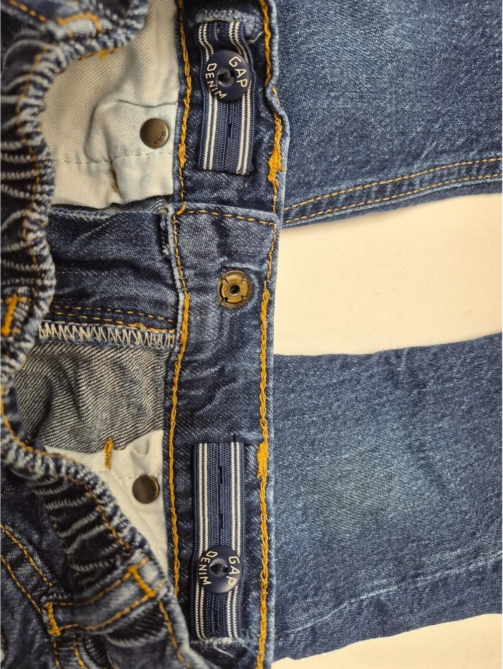 Gap Children's Blue Denim Jeans Size 2 Years with Elastic Waistband B451